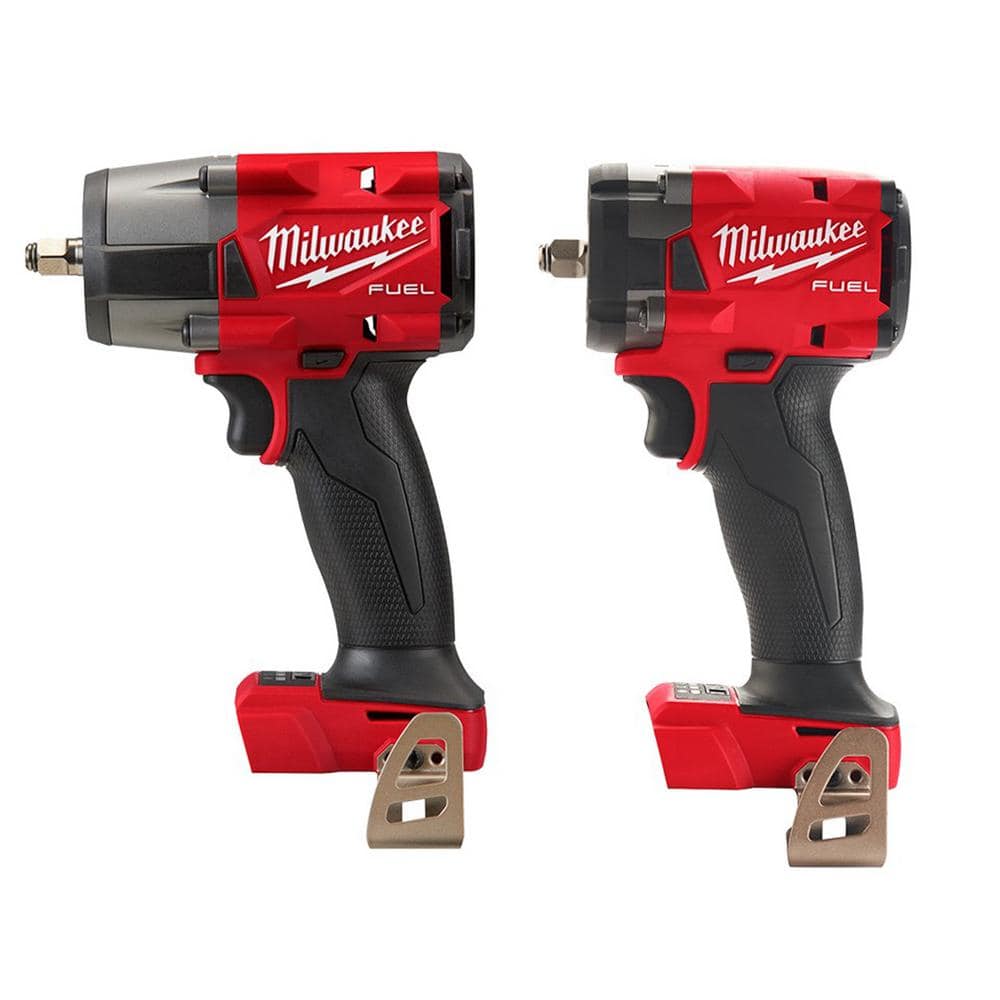 Milwaukee  M18 FUEL GEN-2 18V Lithium-Ion Mid Torque and Compact Brushless Cordless 3/8 in. Impact Wrenches (2-Tool)