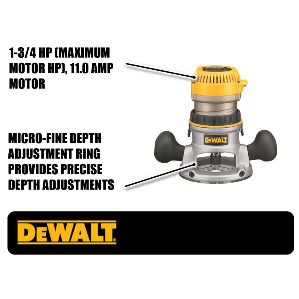 DEWALT DW616 1.75 HP Fixed Base Router