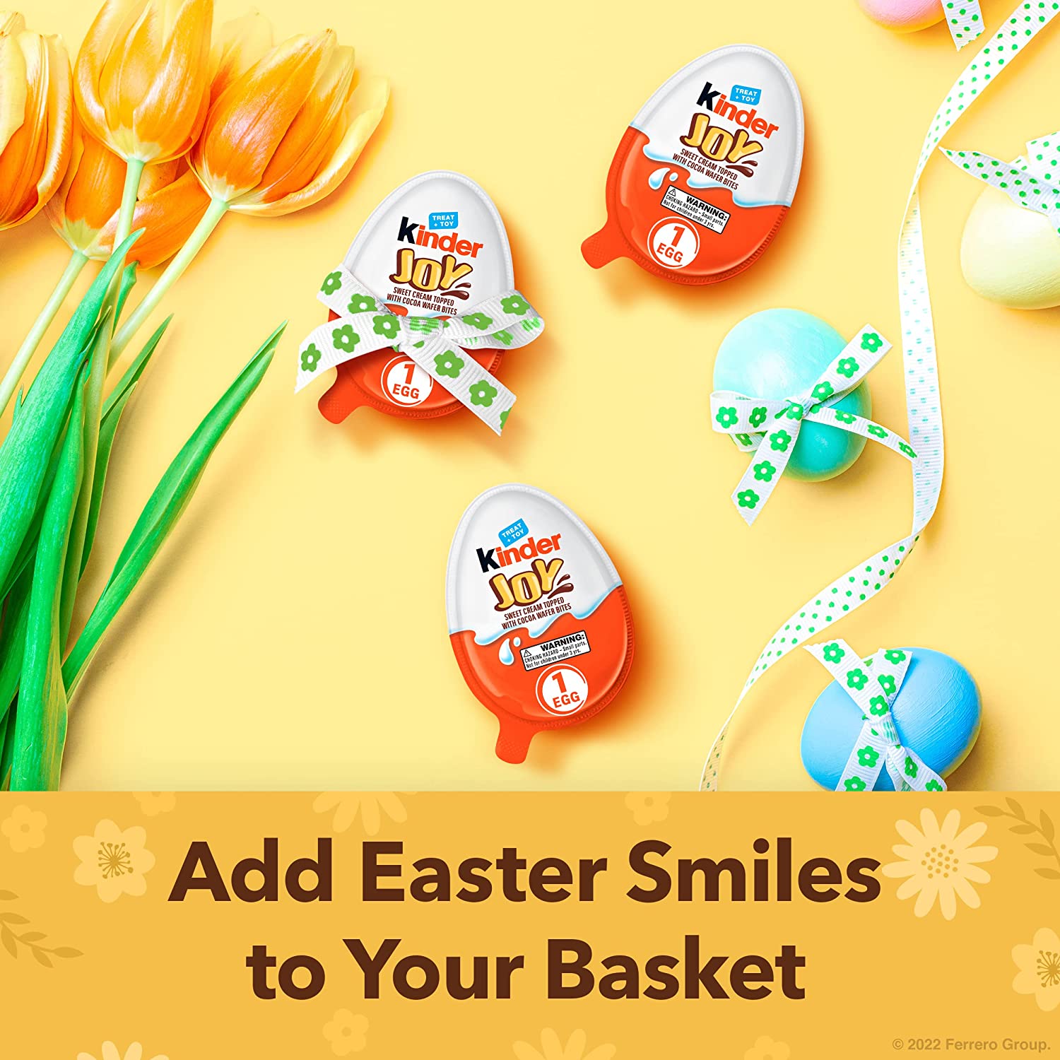 Kinder Joy Eggs. Individually Wrapped Bulk Chocolate Candy Easter Eggs