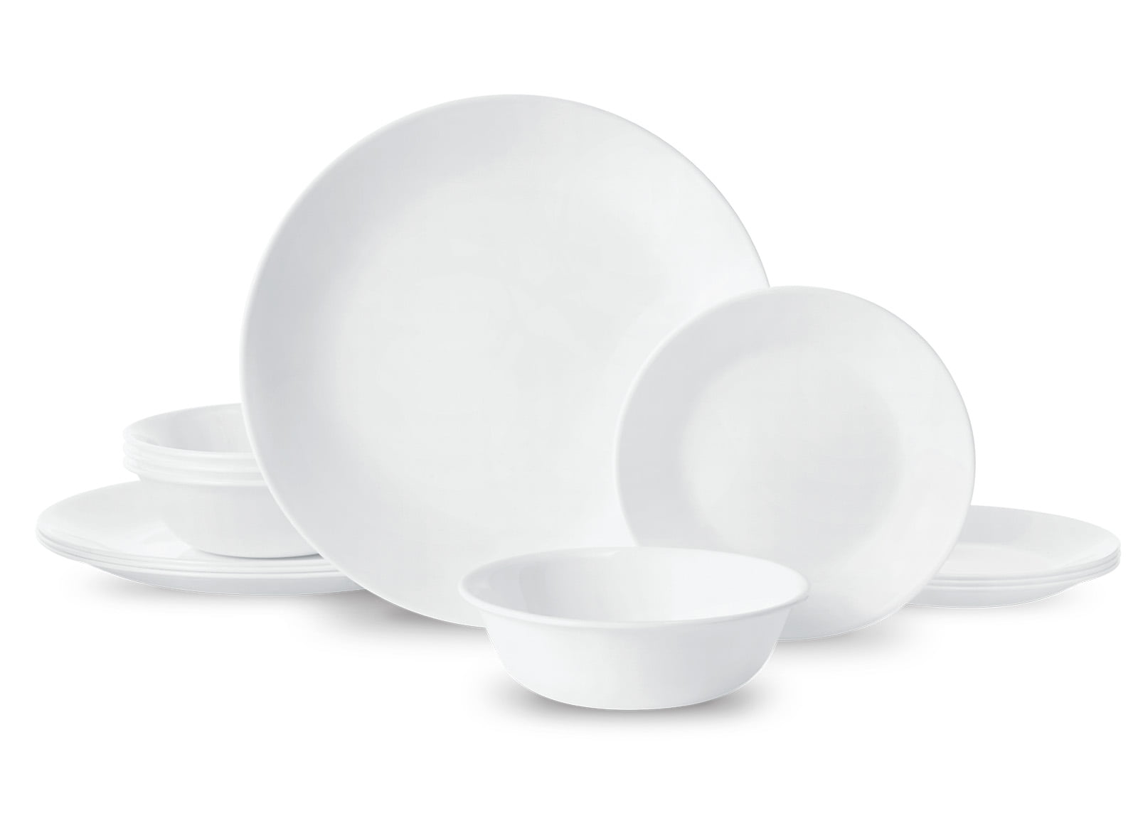 Corelle® Winter Frost White. 12 Piece. Dinnerware Set