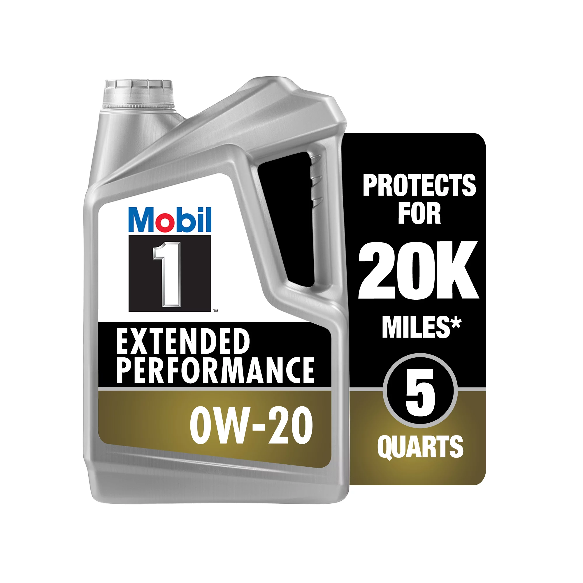 Mobil 1 Extended Performance Full Synthetic Motor Oil 0W-20. 5 qt