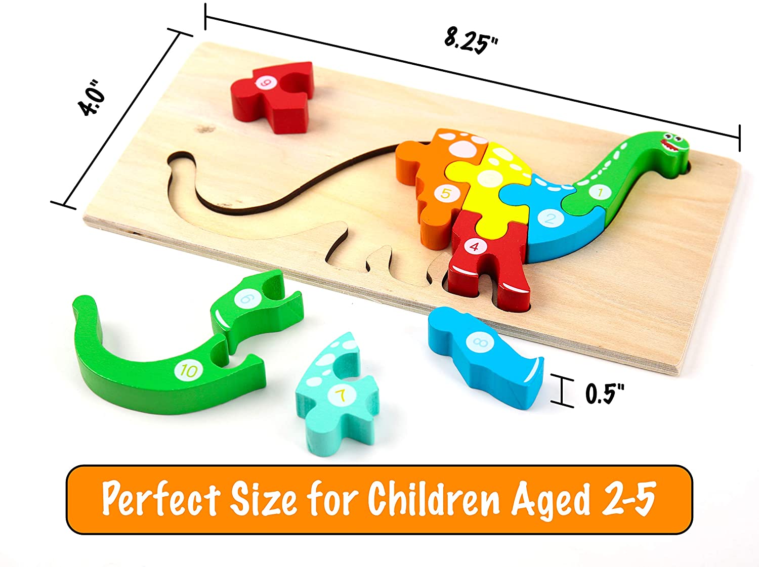 Montessori Mama Wooden Toddler Puzzles for Kids Ages 2-4 | Montessori Toys
