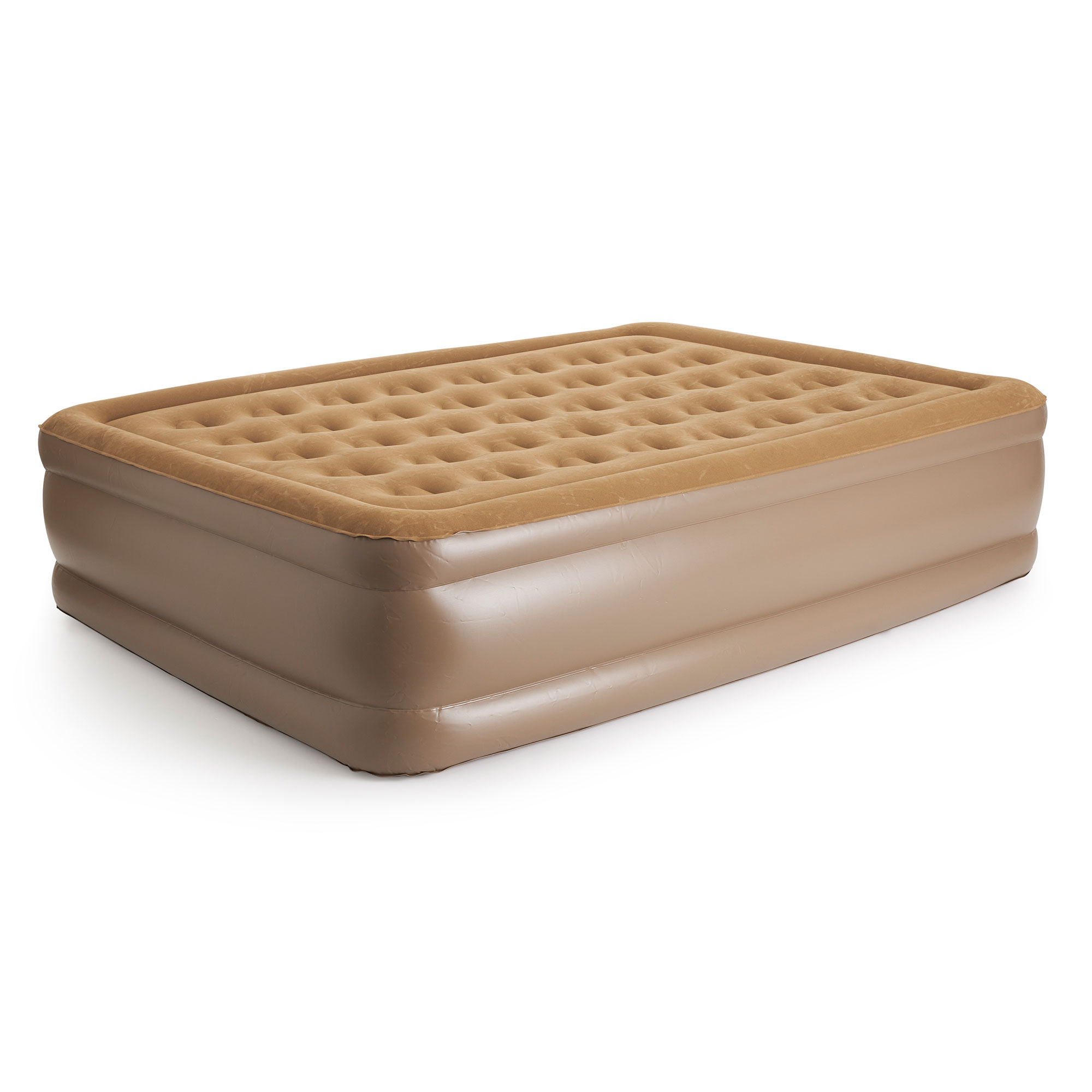 Insta-bed 19″ Raised Queen Air Mattress with neverFLAT AC Pump