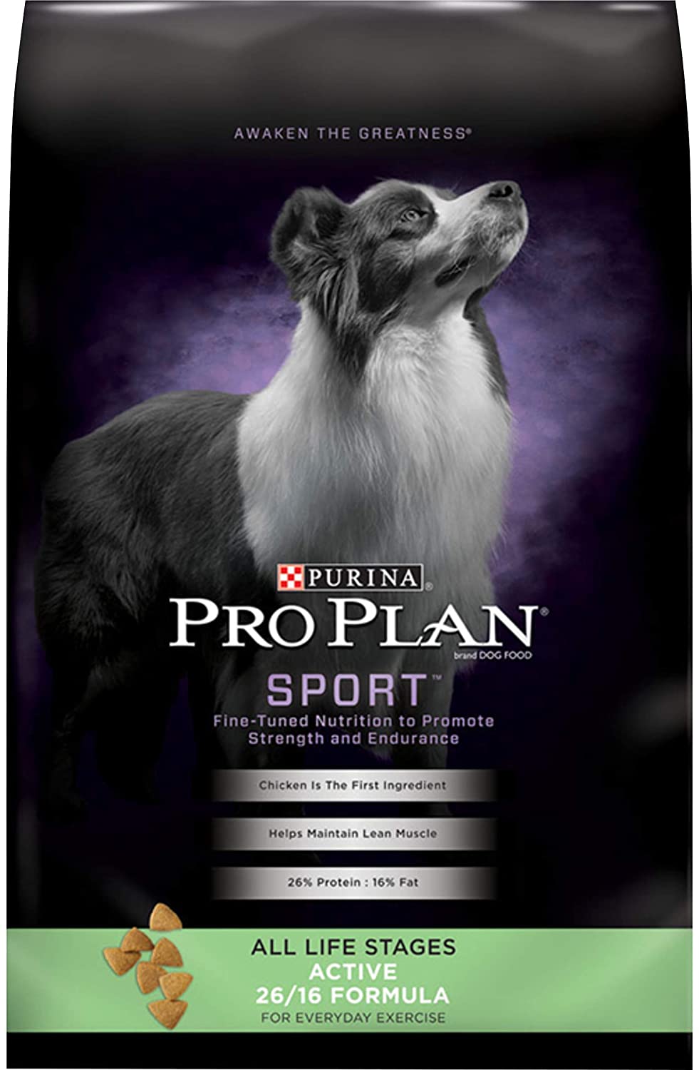 Purina Pro Plan Dry Dog Food. SPORT Active 26/16 Formula - 37.5 lb. Bag