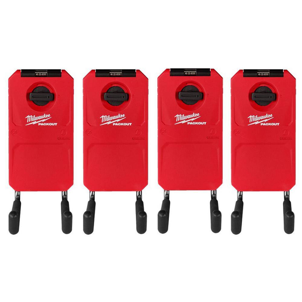 Milwaukee 48-22-8330-4 PACKOUT Straight Utility Hook (4-Pack)