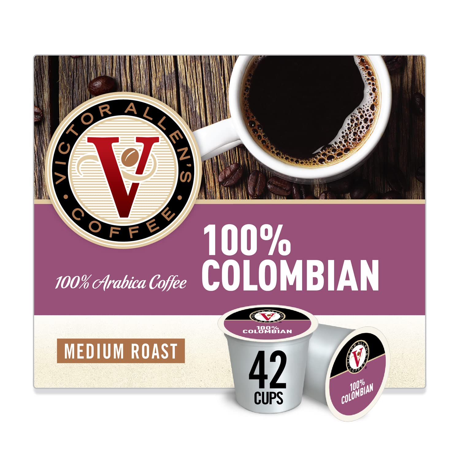 Victor Allen-s Coffee 100% Colombian Blend K-Cups (42-Count)