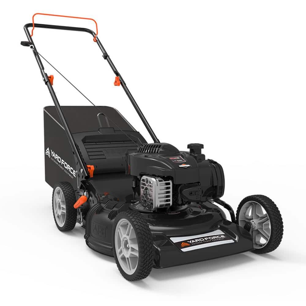YARD FORCE YF22-3N1 21 in. 140cc Briggs and Stratton e500 Engine 3-In-1 Gas Walk Behind Lawn Mower