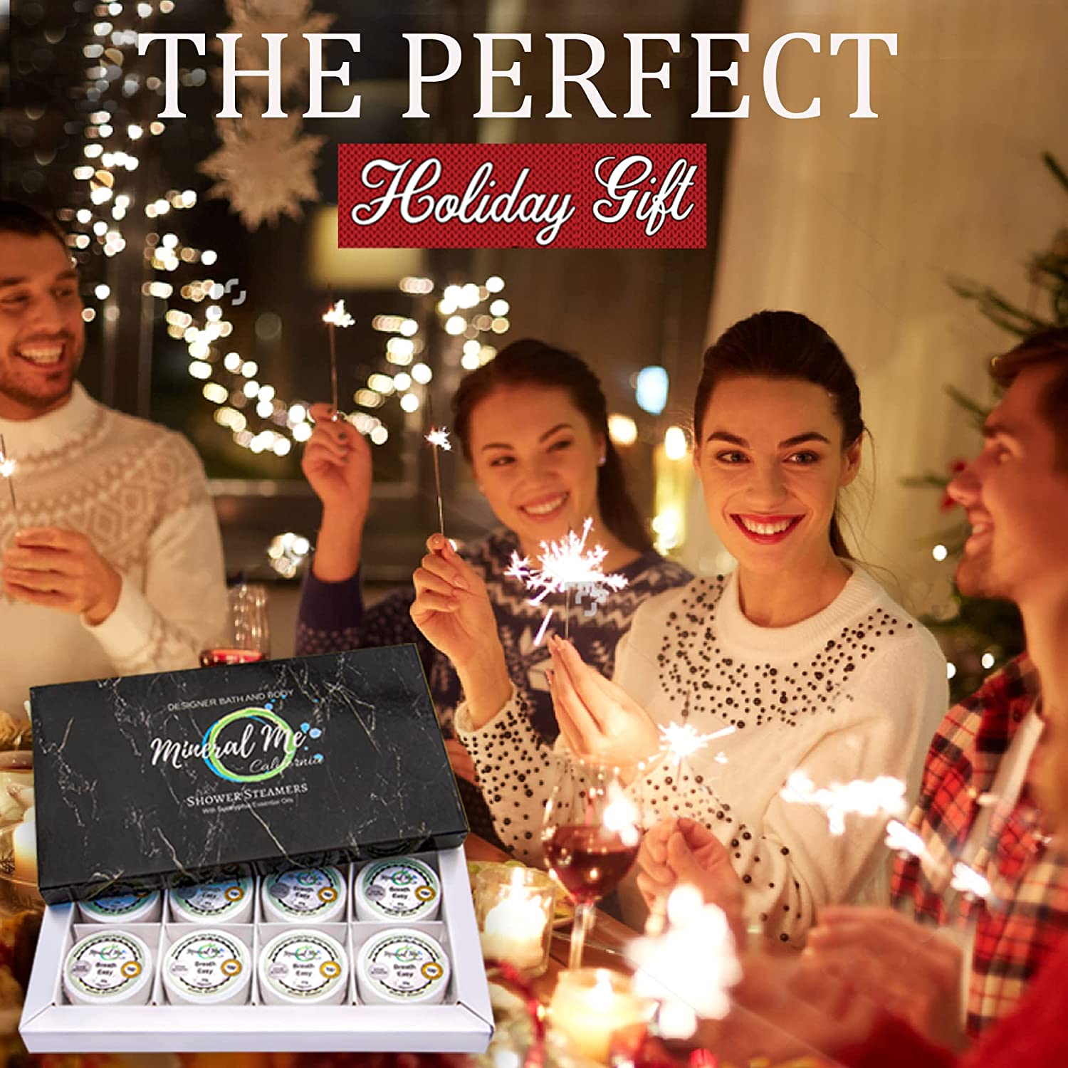 Shower Bombs Gift Set- 8 Aromatherapy Shower Steamer Vapor Tablets w/Eucalyptus