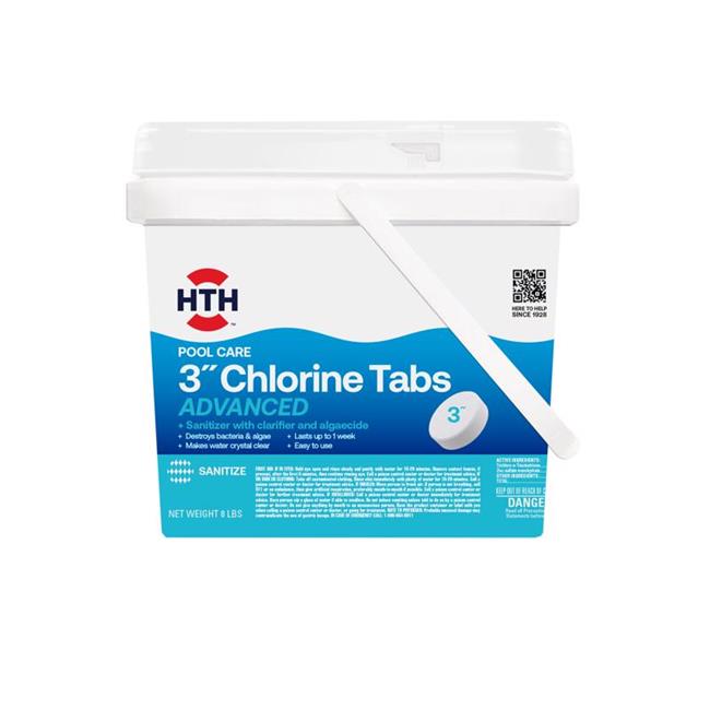 HTH 8032213 8 lbs Super Tablet Chlorinating Chemicals - Pack of 4