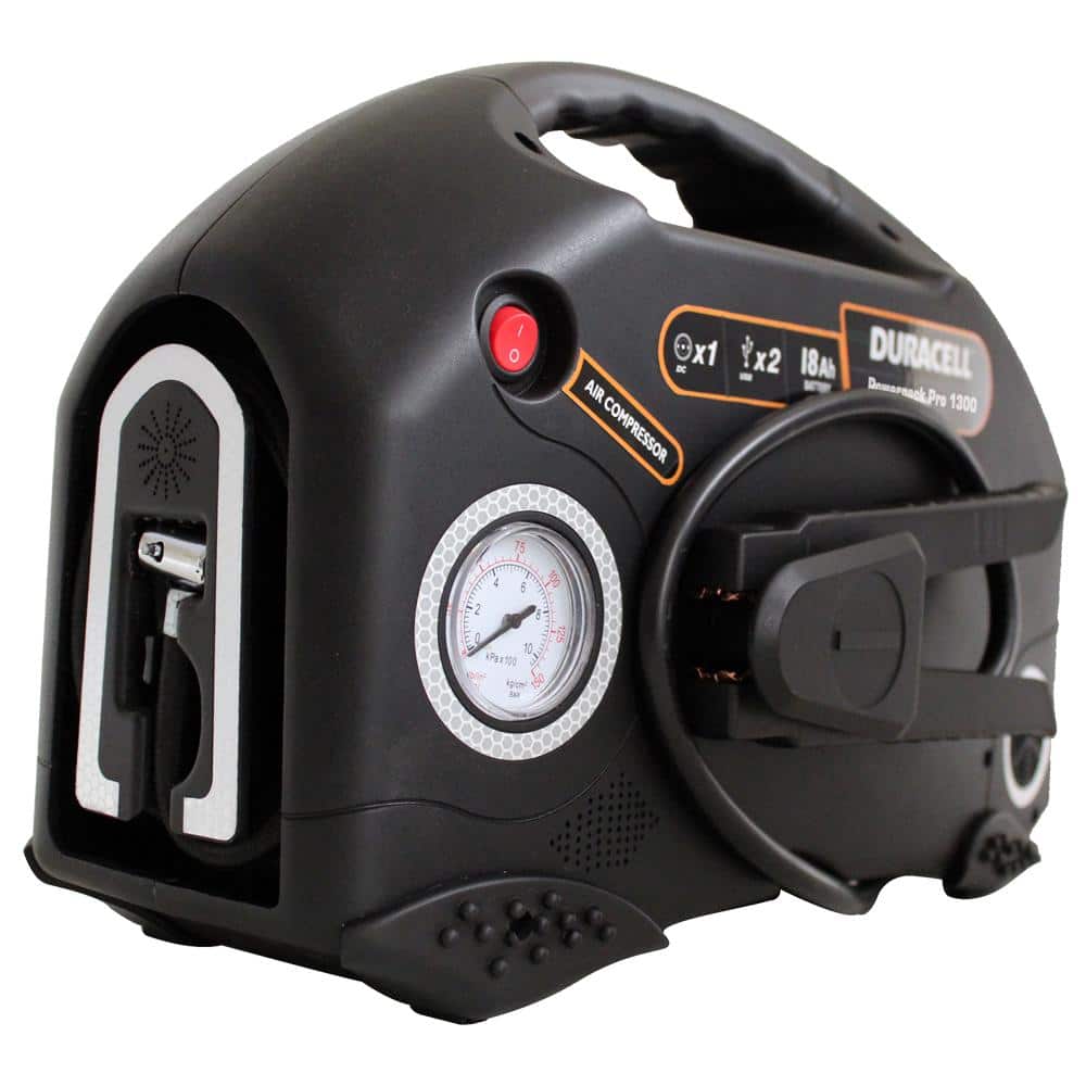 Duracell DR1300PWR PowerPack Pro 600-Watt Jump Starter Inverter and Air Compressor