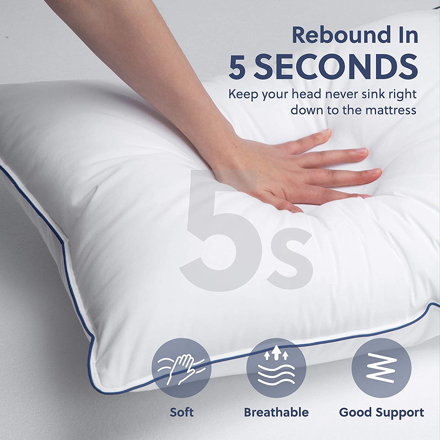 Bedsure Hotel Pillows for Sleeping - Standard Pillows Set of 2