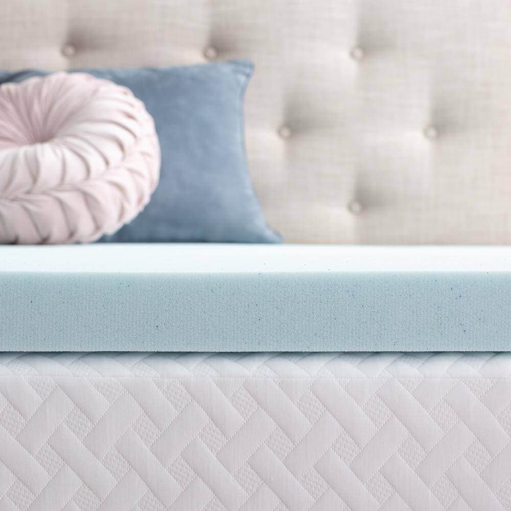 Brookside  3 in. King Gel Memory Foam Mattress Topper
