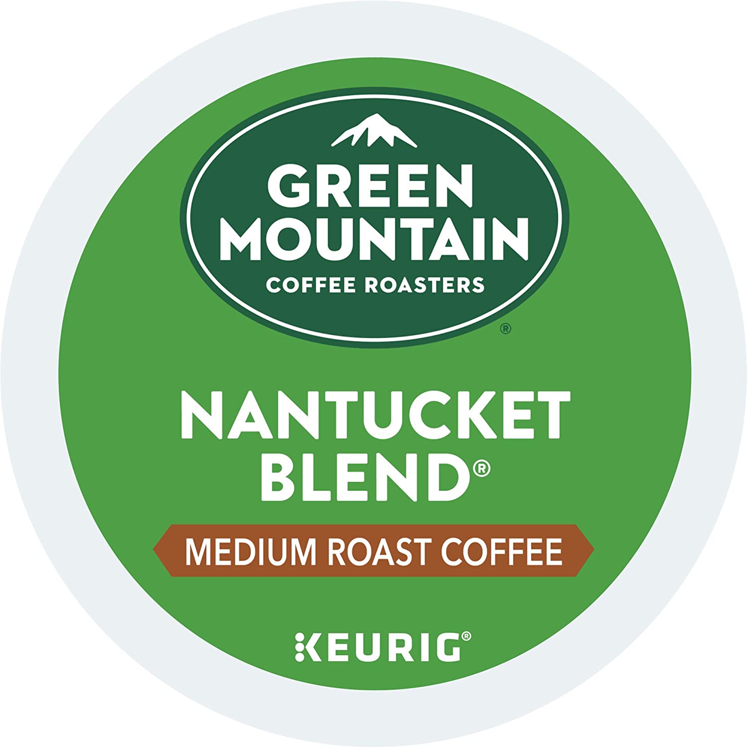 Green Mountain Coffee Roasters Nantucket Blend. Single-Serve Keurig K-Cup Pods. Medium Roast Coffee Pods. 72 Count