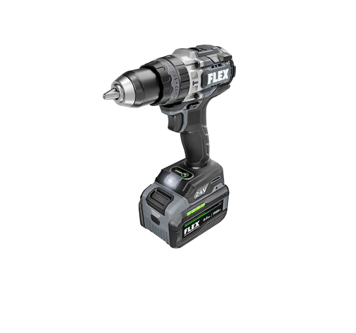 FLEX FX1271T-1H STACKED LITHIUM 1/2-in 24-volt-Amp Variable Speed Brushless Cordless Hammer Drill (1-Battery Included)
