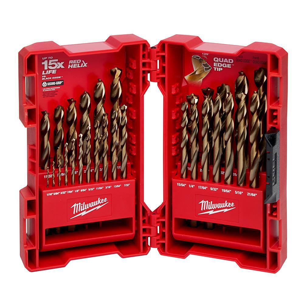 Milwaukee 48-89-2332 Cobalt Red Helix Drill Bit Set for Drill Drivers (29-Piece)