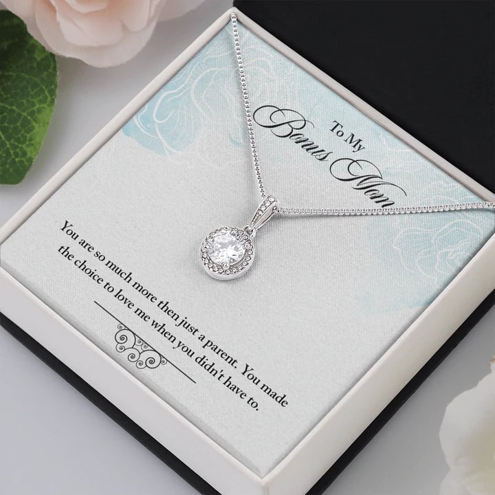 To My Bonus Mom – Bonus Mom Necklace. Mother's Day Gifts