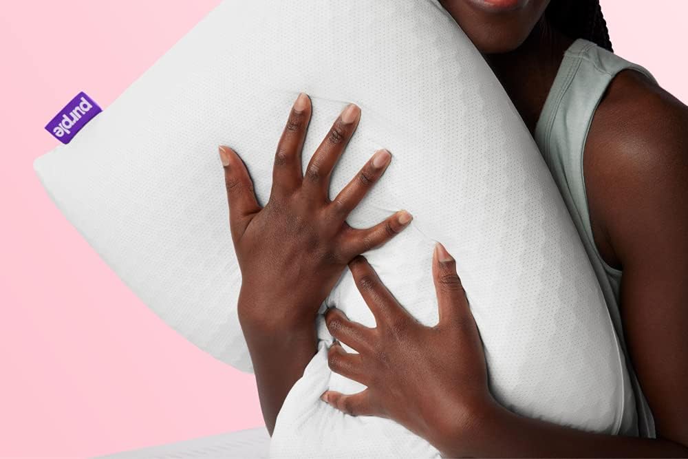 Purple Harmony Pillow | The Greatest Pillow Ever Invented. Hex Grid. No Pressure Support. Stays Cool. Good Housekeeping Award Winning Pillow (King - Low)