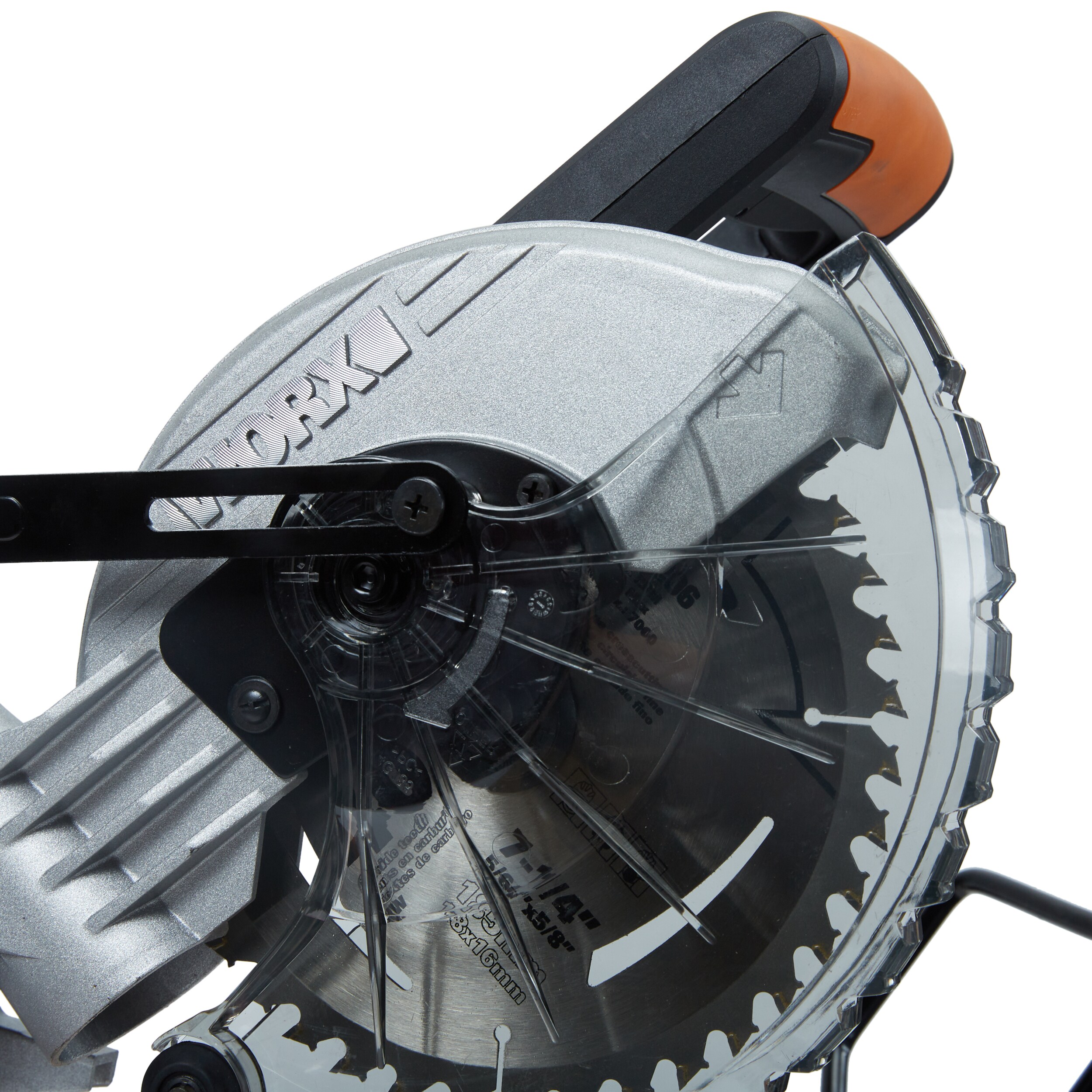 WORX Power Share POWER SHARE 7-1/4-in 20-volt Max Single Bevel Sliding Compound Cordless Miter Saw (Cordless)