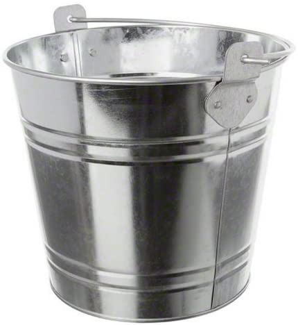 American Metalcraft Natural Galvanized Steel Pail. 1.16-Gallon. 8″. Silver