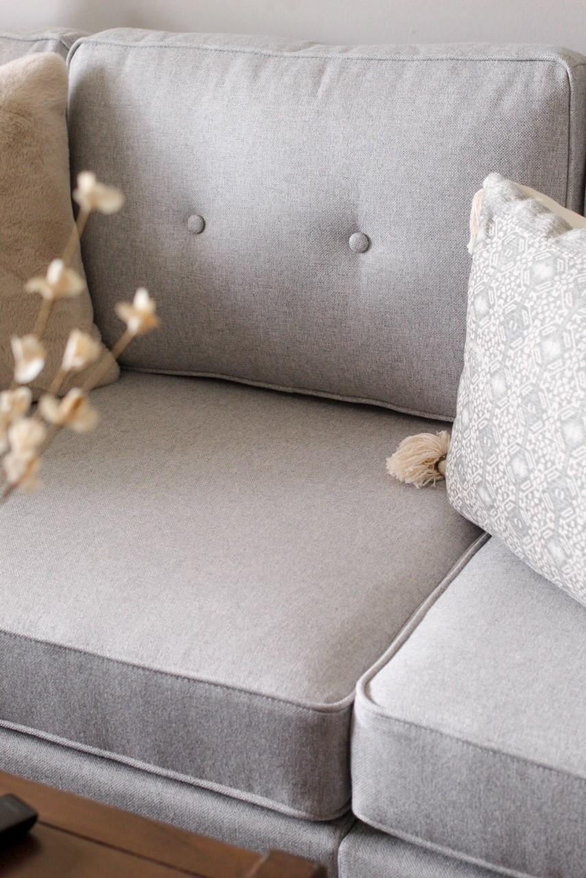 DHP Flex Zion Modular Accent Chair. Gray Linen