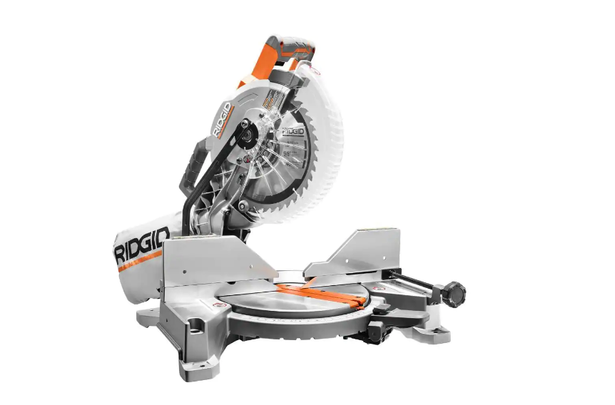 RIDGID R4113 15 Amp 10 in. Dual Bevel Miter Saw with LED Cut Line Indicator