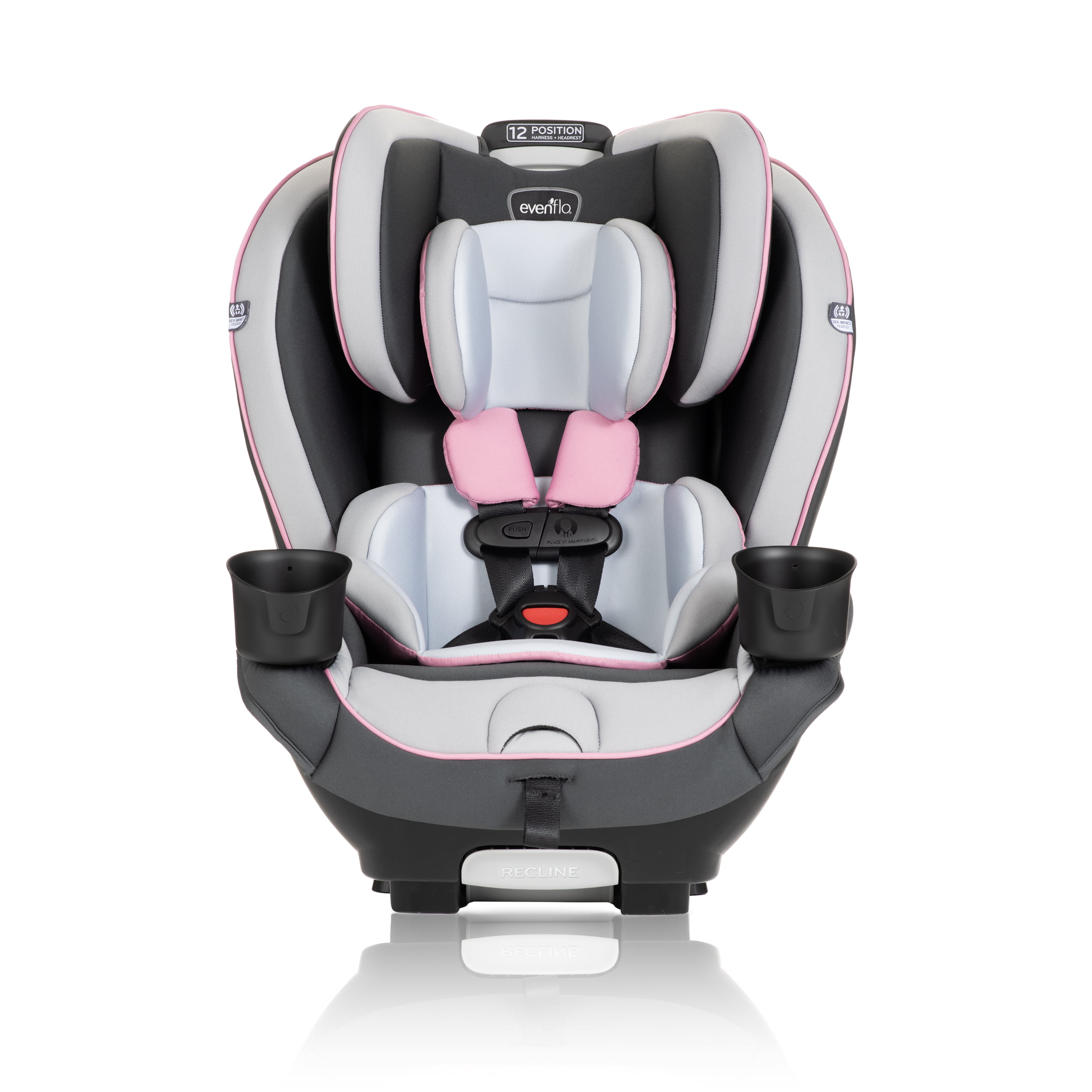 Evenflo EveryKid All-in-One High-back Booster Car Seat. Soft Pink