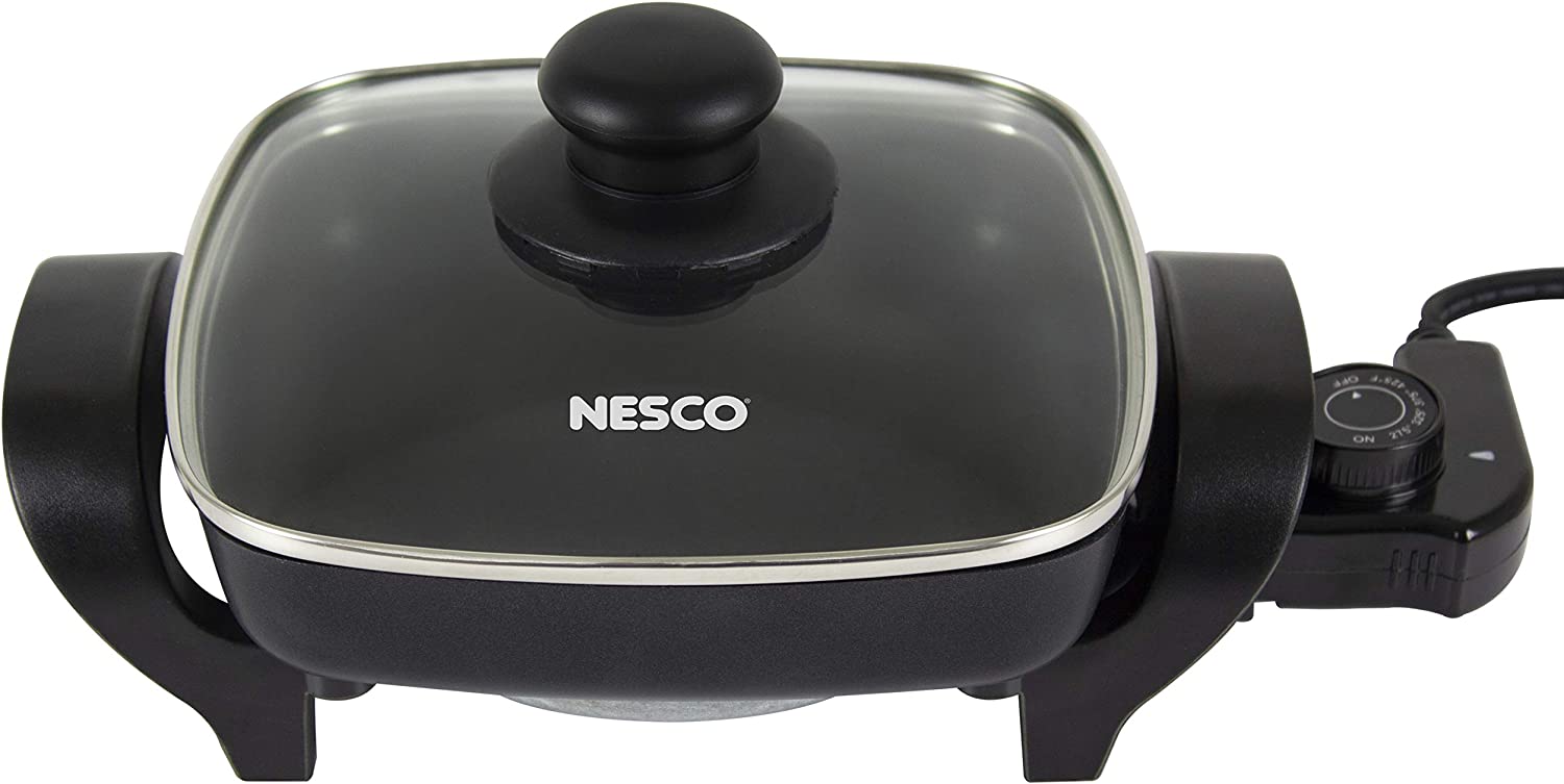 Nesco ES-08 Electric Skillet. 8 inch. 800 watts. Black