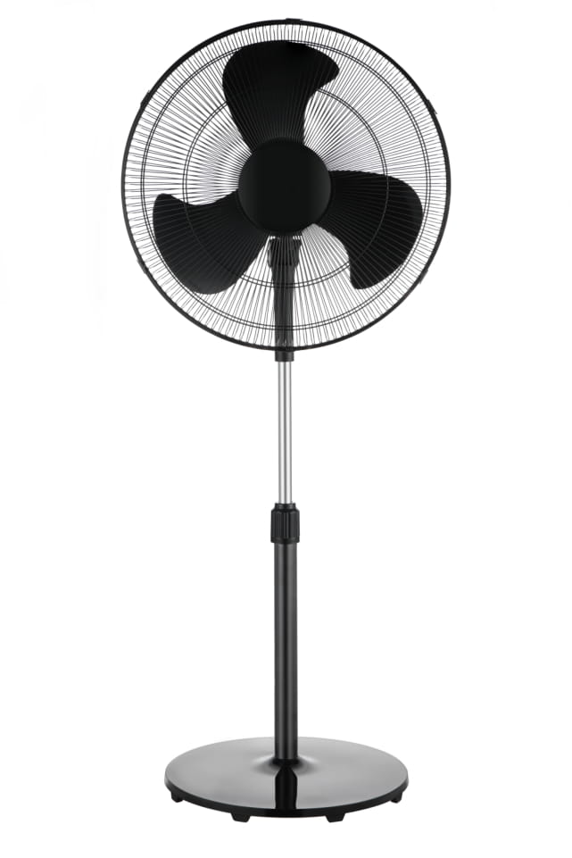 Mainstays 18″ Oscillating 3-Speed Pedestal Fan with Tilt Adjustable Fan Head. Black