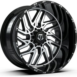 TIS 544MB 20×10 6×135/6×139.7 -25et Machined Gloss Black Wheel