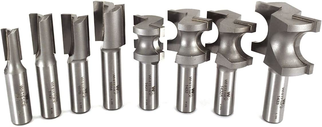 Whiteside Router Bits 600 Straight and Half Round Combo Set with 1/2-Inch Shank