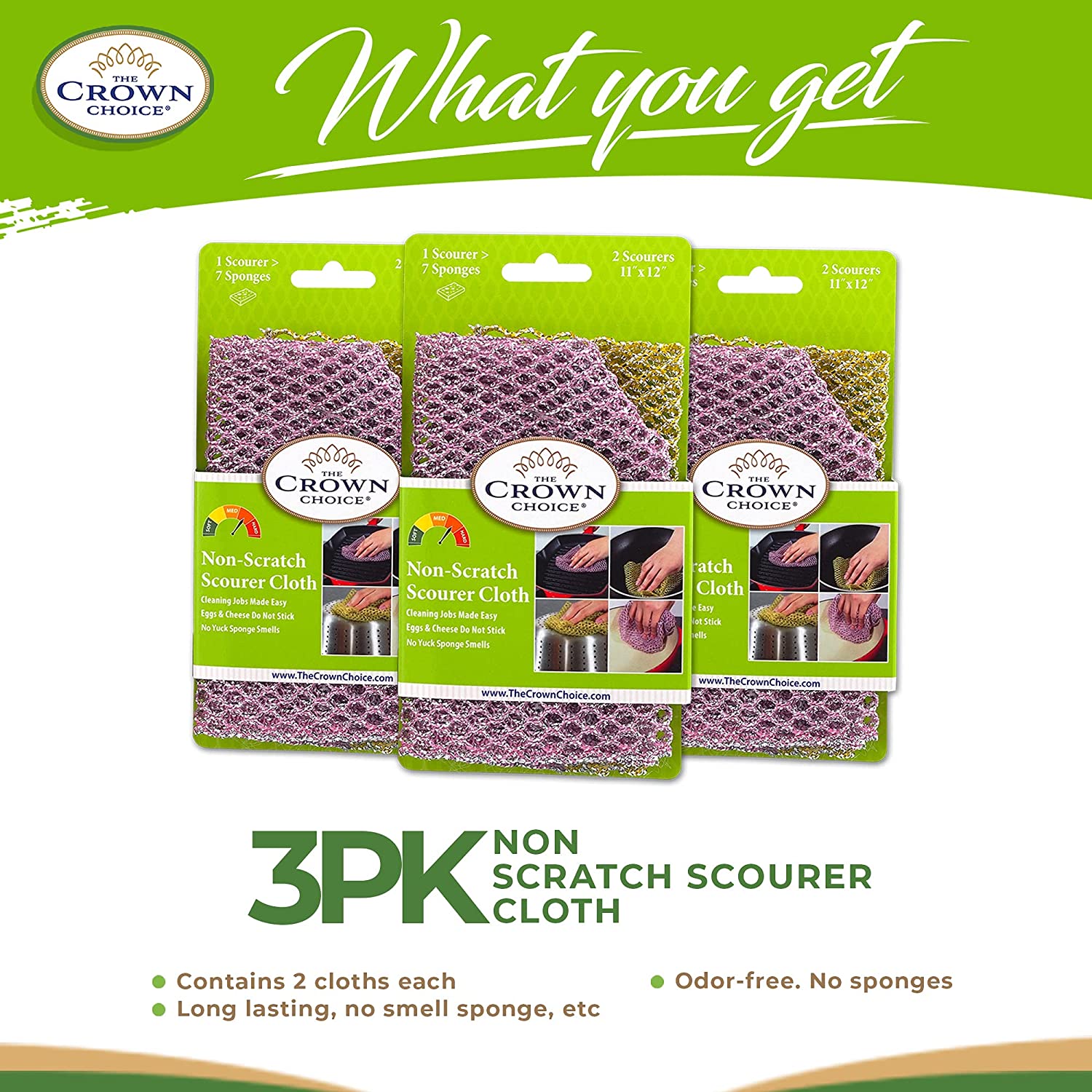 Ultra Durable Non-Scratch Dish Rags for Washing Dishes (6PCs) – Heavy Duty