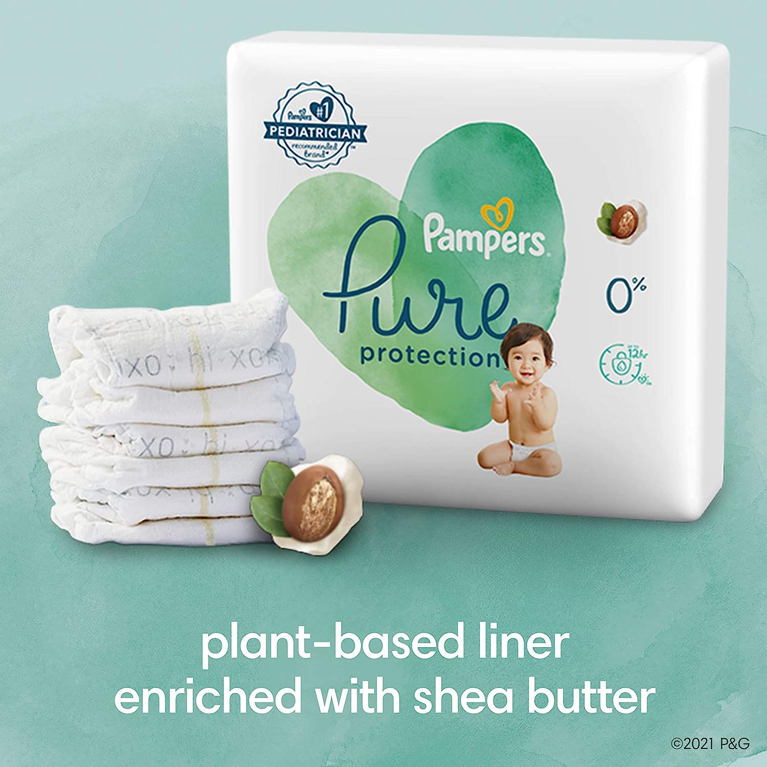 Diapers Size 3. 116 Count - Pampers Pure Protection Disposable Baby Diapers. Hypoallergenic and Unscented Protection. Enormous Pack (Packaging & Prints May Vary)