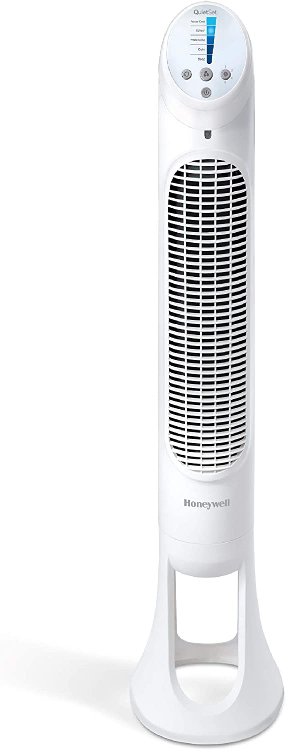 Honeywell HYF260 Quiet Set Whole Room Tower Fan. White