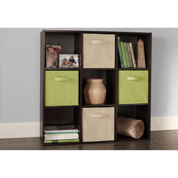 ClosetMaid 9 - Cube Organizer. 11.75″ L x 11.25″ W x 11.25″ H (Each Inner Cube Size). Brown