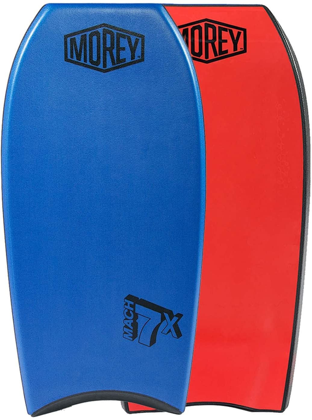 Morey Mach 7X 42.5 Bodyboard - TC8 Deck - Crescent Tail - X Flex Mesh - Polypro Core - HDPE Slick - Power Rod Stringer