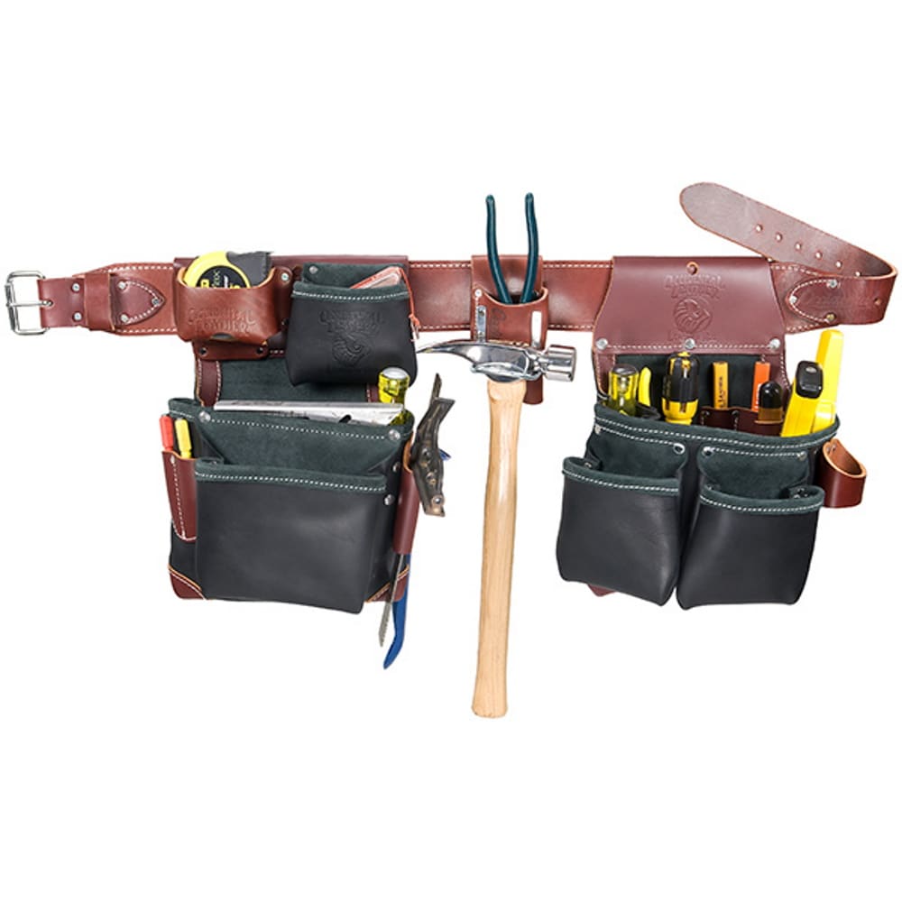 Occidental Leather Green building framer set Framer Leather Tool Belt