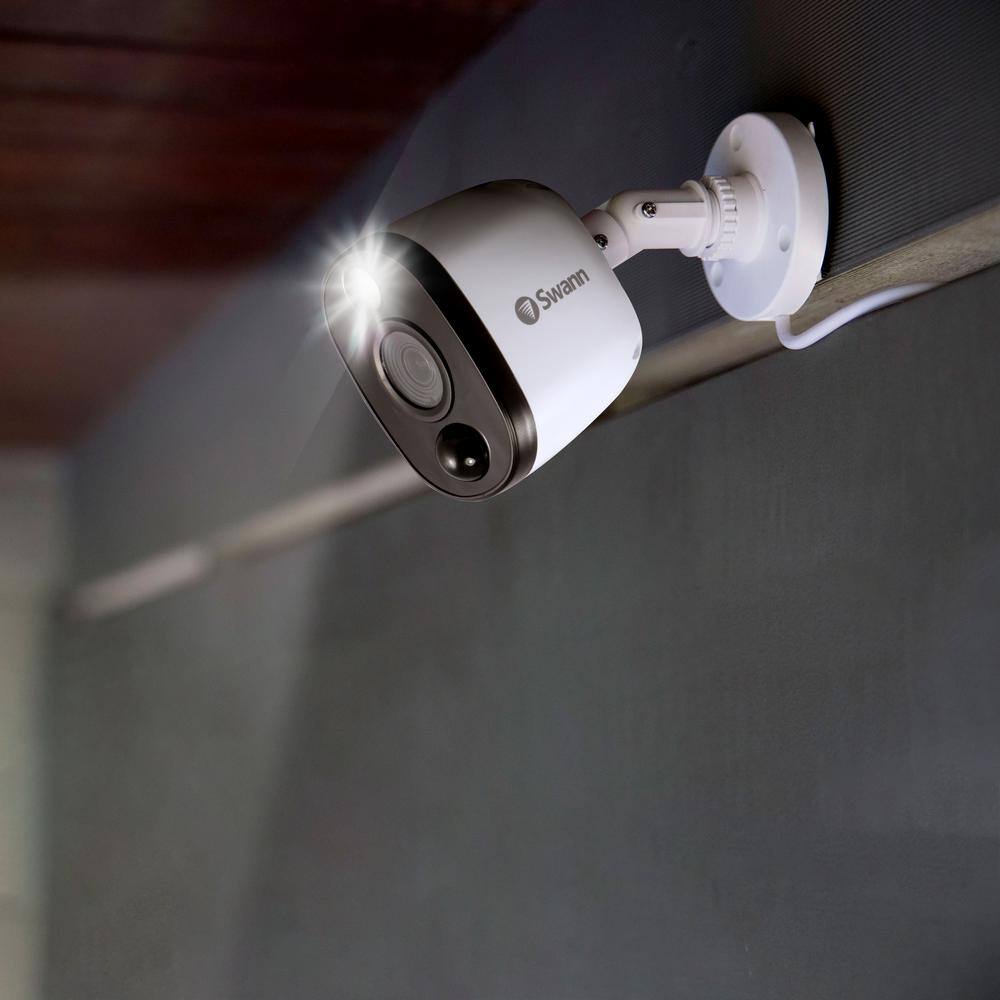 Swann SWDVK-455804WL-US DVR-5580 4-Channel 4K UHD 1TB DVR Security Camera System with Four 4K Wired Bullet Cameras