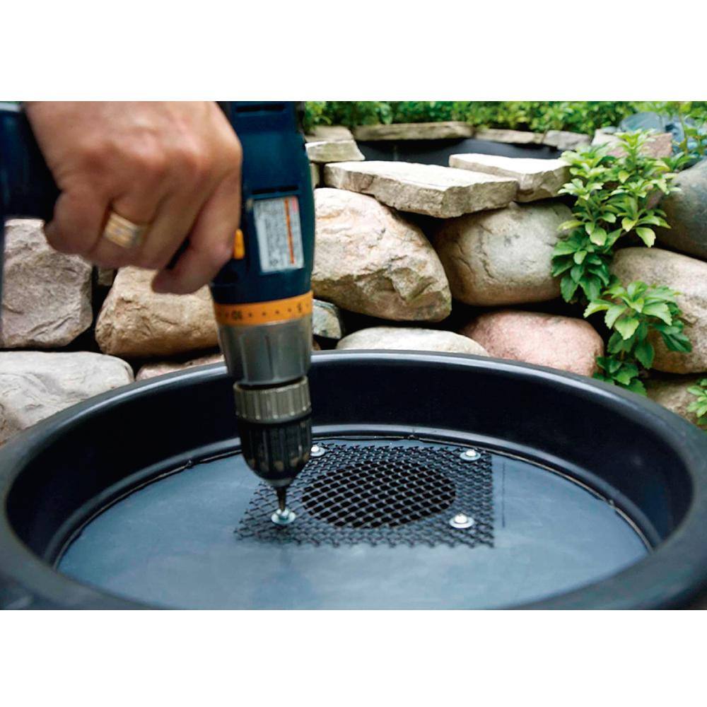 mirainbarrel RB-1 58 Gal. Rain Barrel Upcycled DIY Kit Used Food Grade Barrel