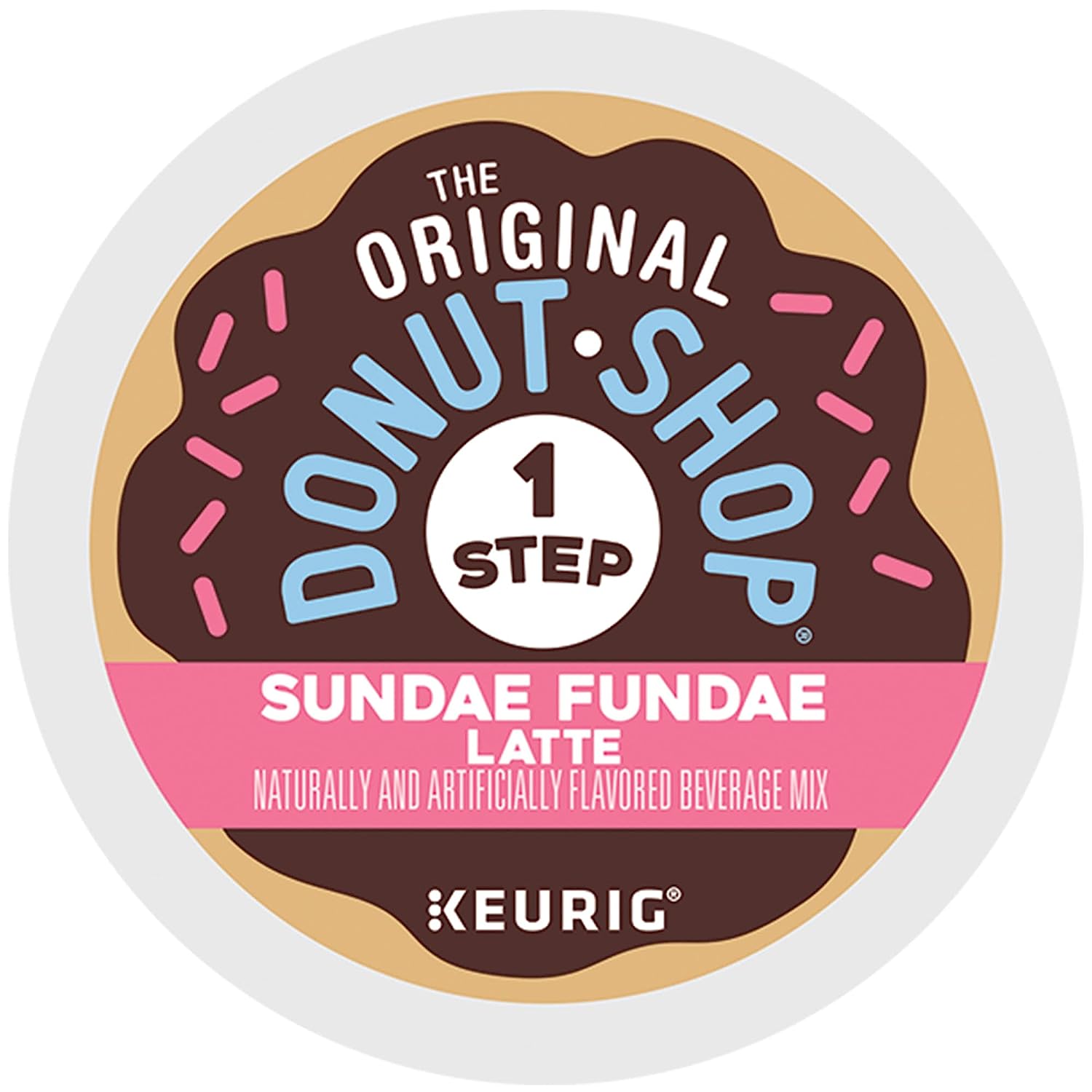 The Original Donut Shop Sundae Fundae One Step Latte. Keurig Single Serve K-Cup Pods. 60 Count