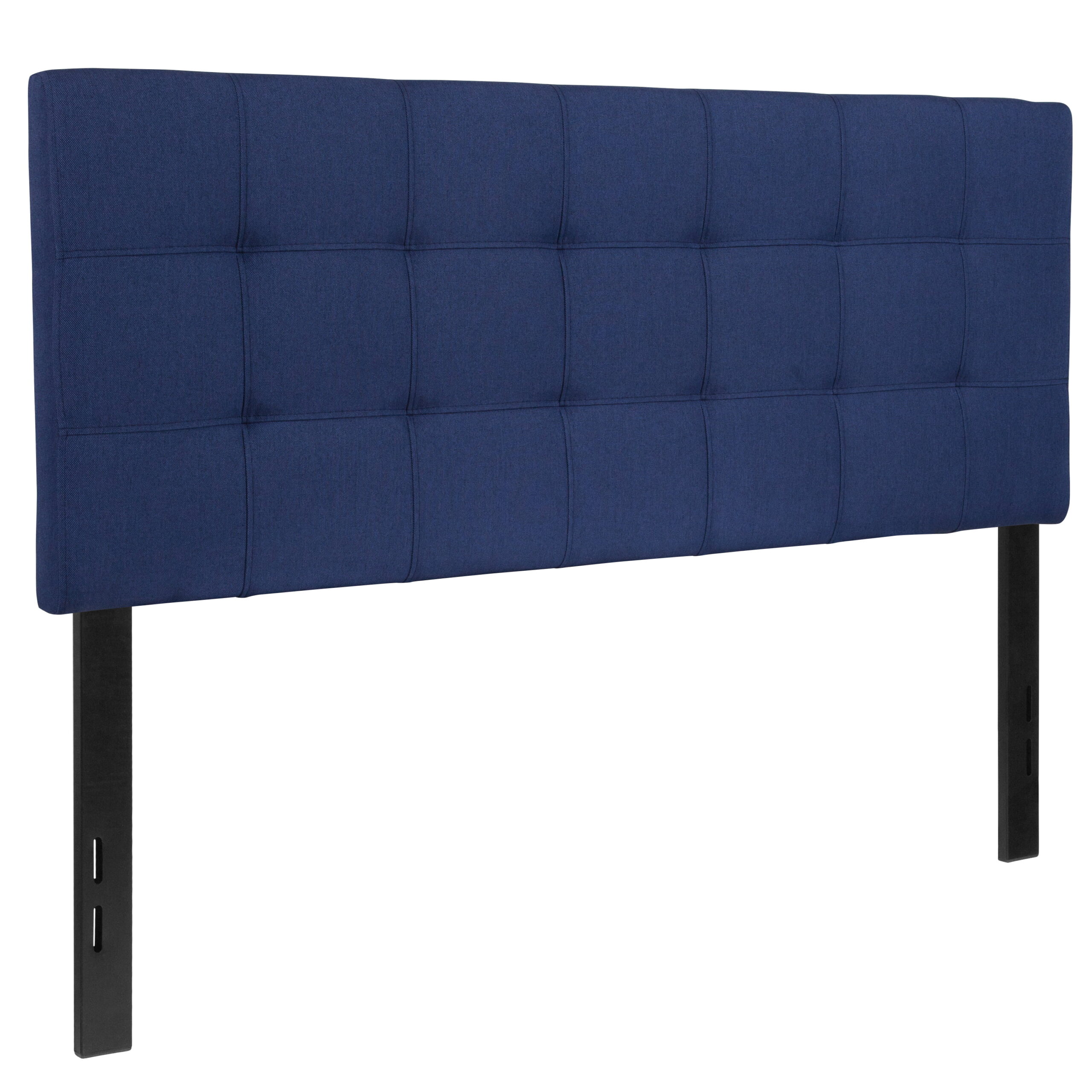 Flash Furniture Bedford Tufted Upholstered Full Size Headboard in Navy Fabric