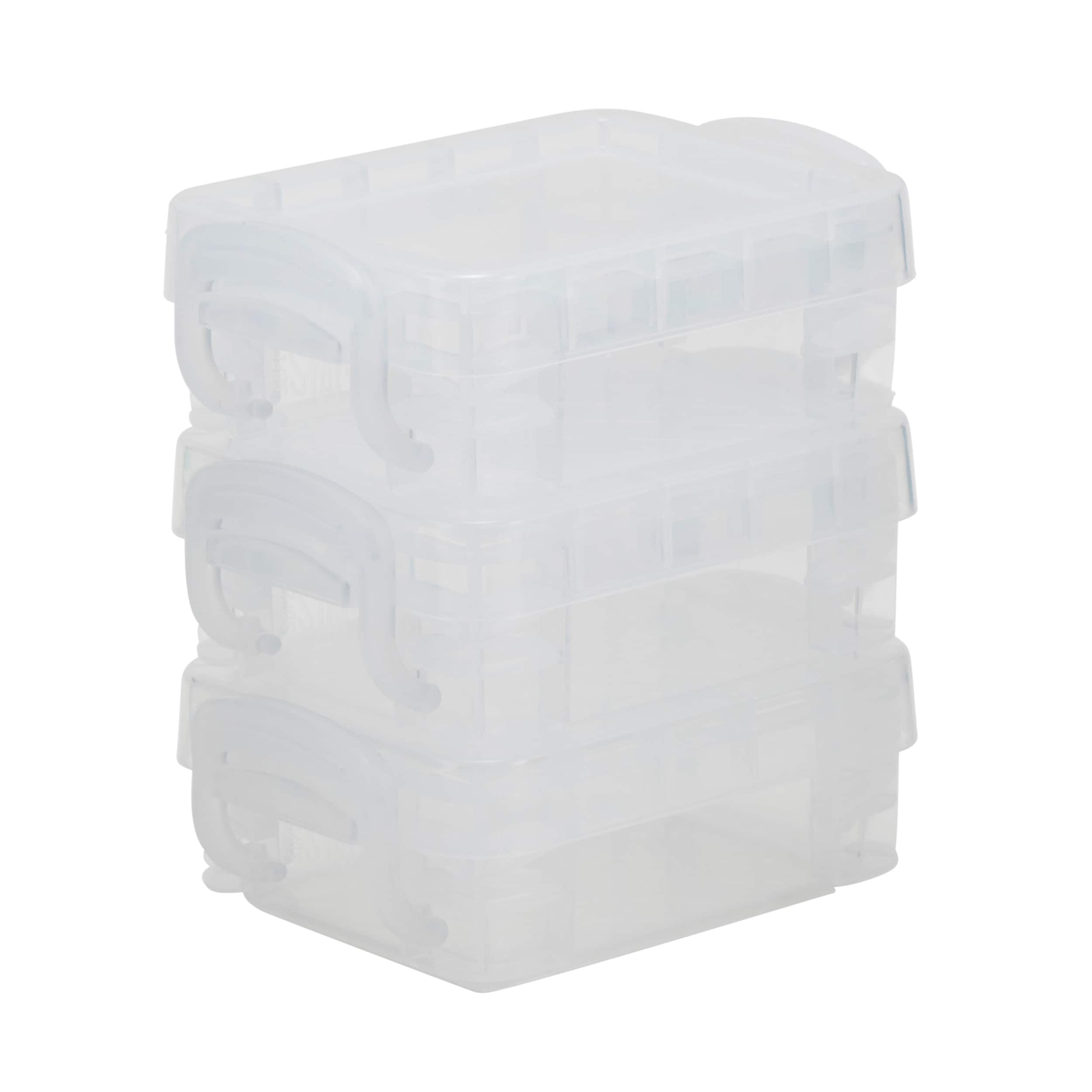 12 Packs: 3 ct. (36 total) Super Stacker Clear Bitty Boxes