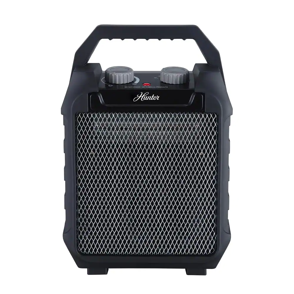 Hunter 74004 Deluxe Recirculating 1.500-Watt Utility Space Heater with Adjustable Thermostat