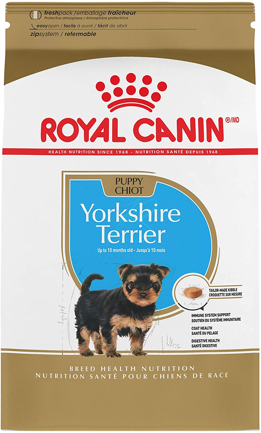 Royal Canin Yorkshire Terrier Puppy Breed Specific Dry Dog Food. 2.5 lb. bag