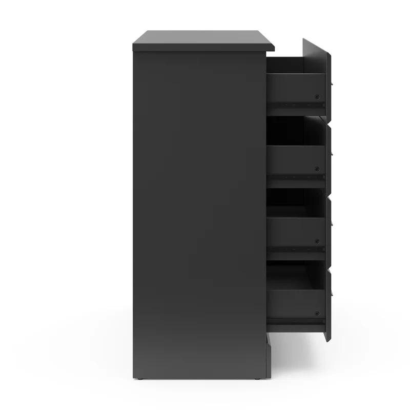 Storkcraft 03664-10G Brookside 4-Drawer Gray Dresser 39.76 in. H x 30.91 in. W x 16.73 in. D