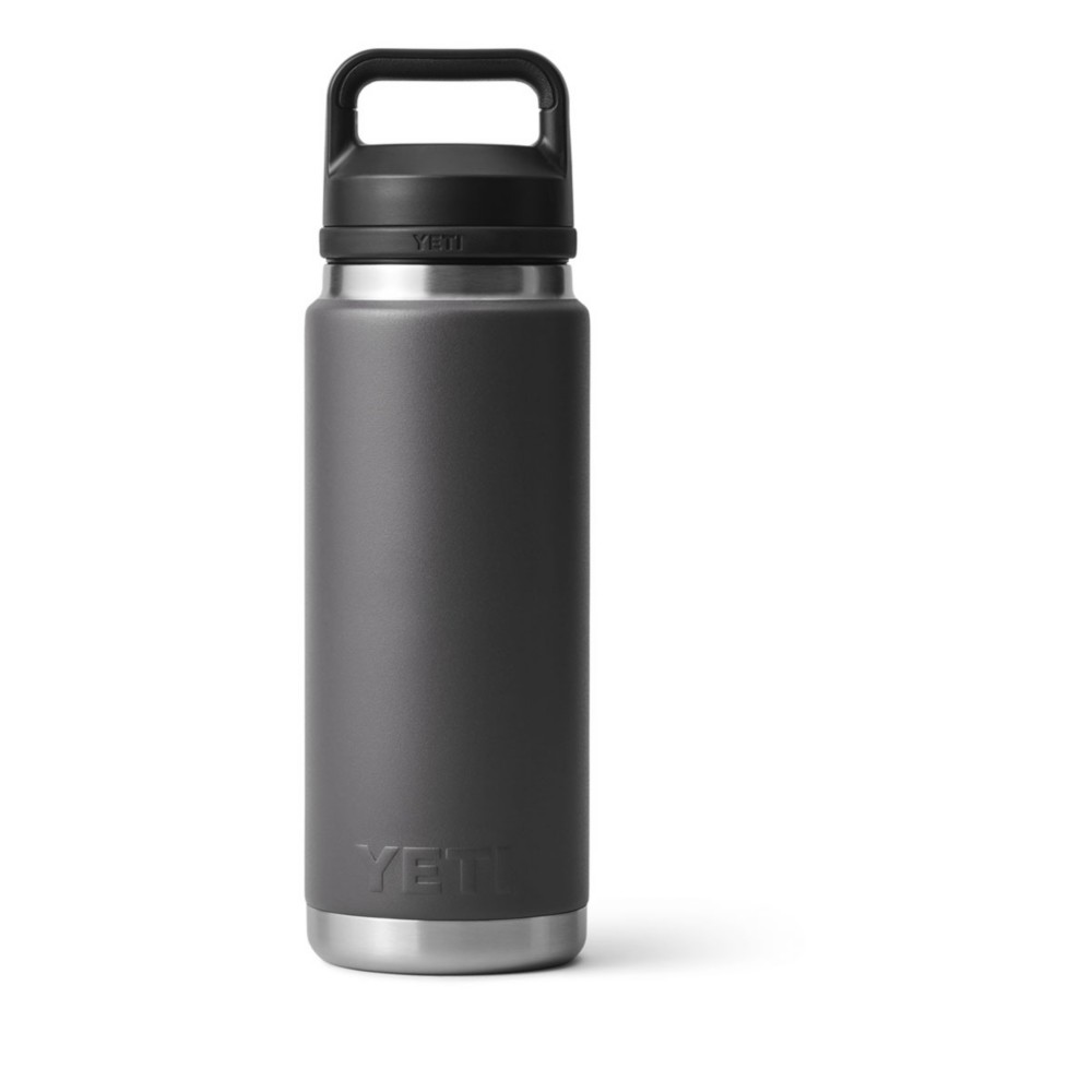 YETI Rambler 26 oz Bottle. Vacuum Insulated. Stainless Steel with Chug Cap. Charcoal
