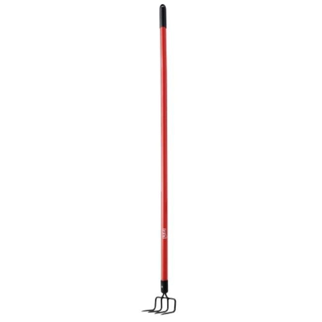 Long Handle 4 Tine Cultivator Red LH005