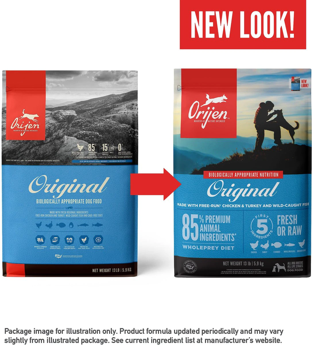 ORIJEN Original Grain-Free Dry Dog Food  - 25 pounds