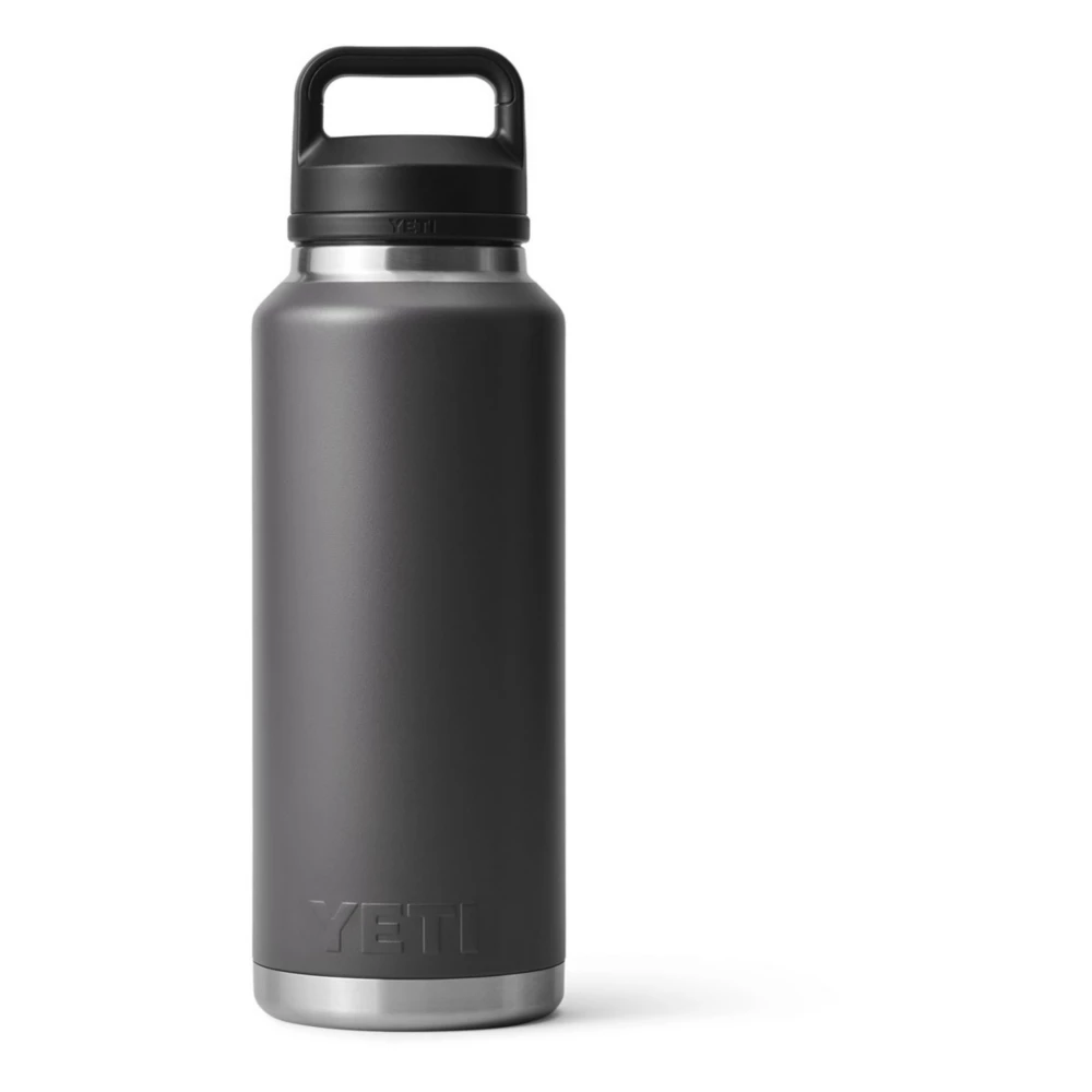 YETI Rambler 46 oz Bottle. Vacuum Insulated. Stainless Steel with Chug Cap. Charcoal