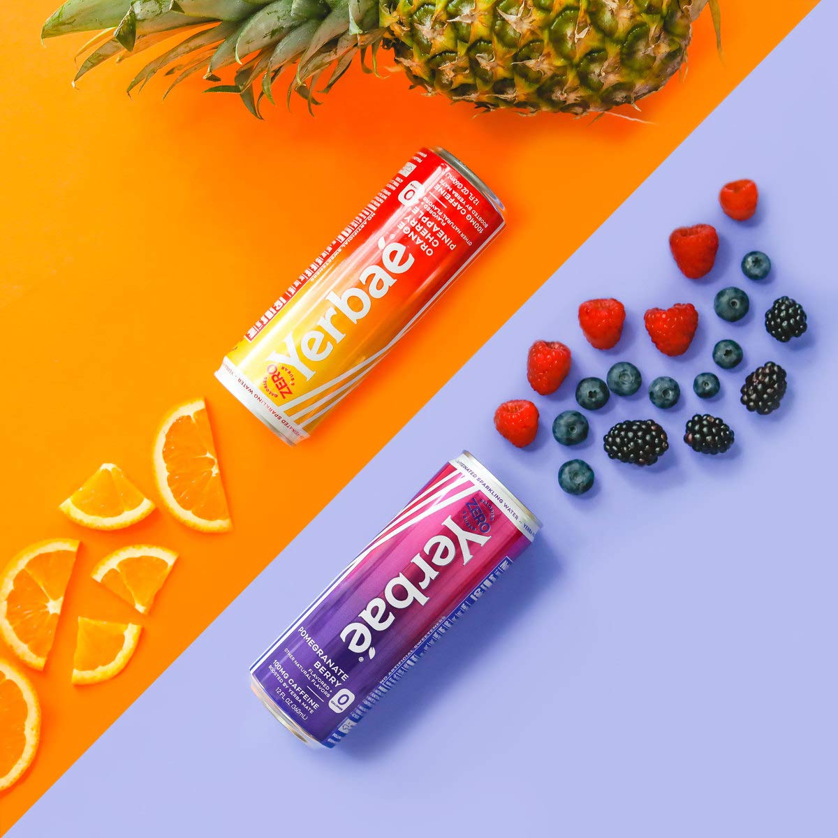 Yerbae Naturally Caffeinated Sparkling Energy Water.  Variety 12 Pack of 12oz Cans