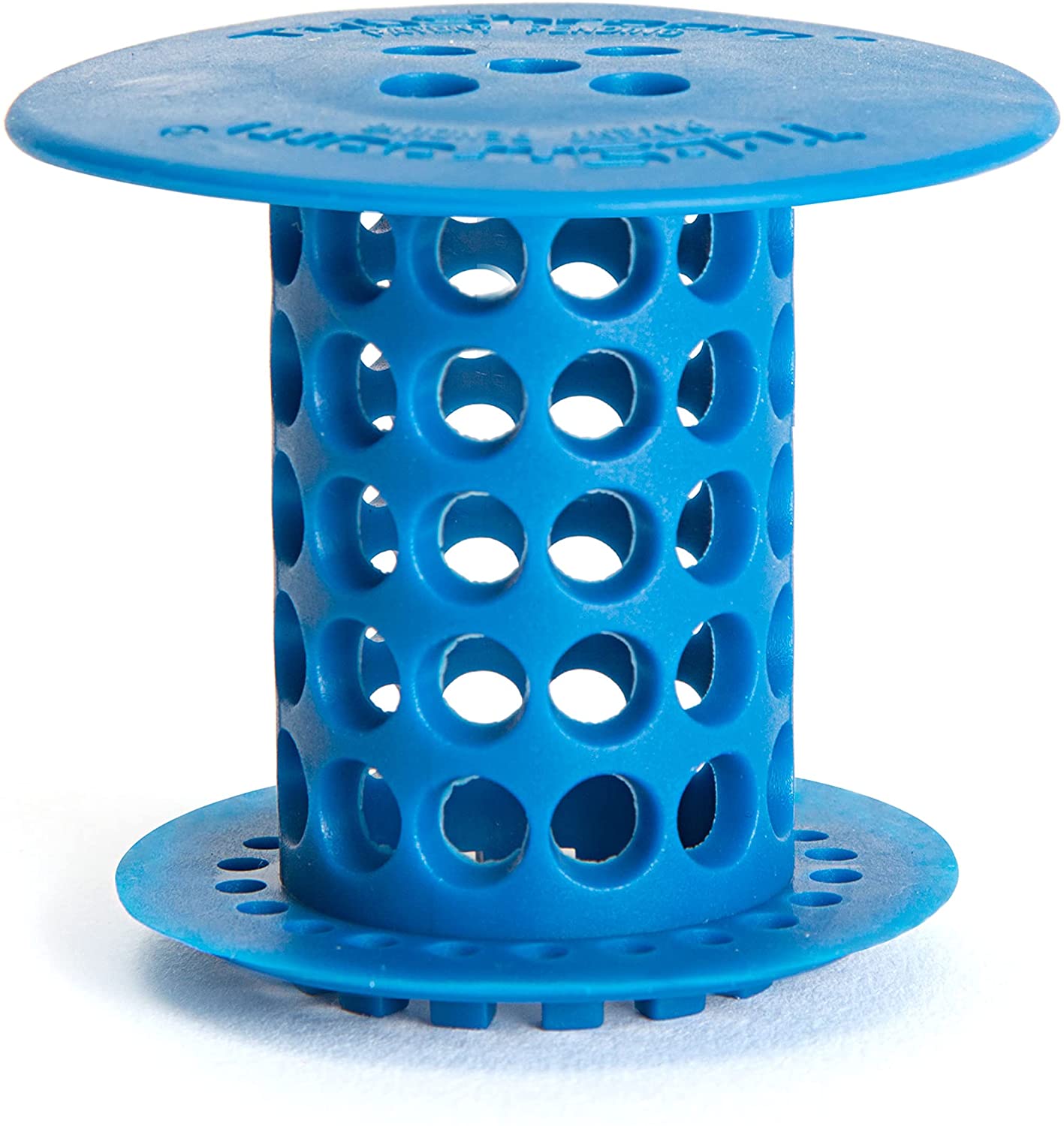 TubShroom Revolutionary Tub Drain Protector Hair Catcher/Strainer/Snare. Blue